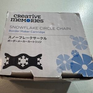 Creative Memories Snowflake Circle Chain Border Maker Cartridge BMC NIB